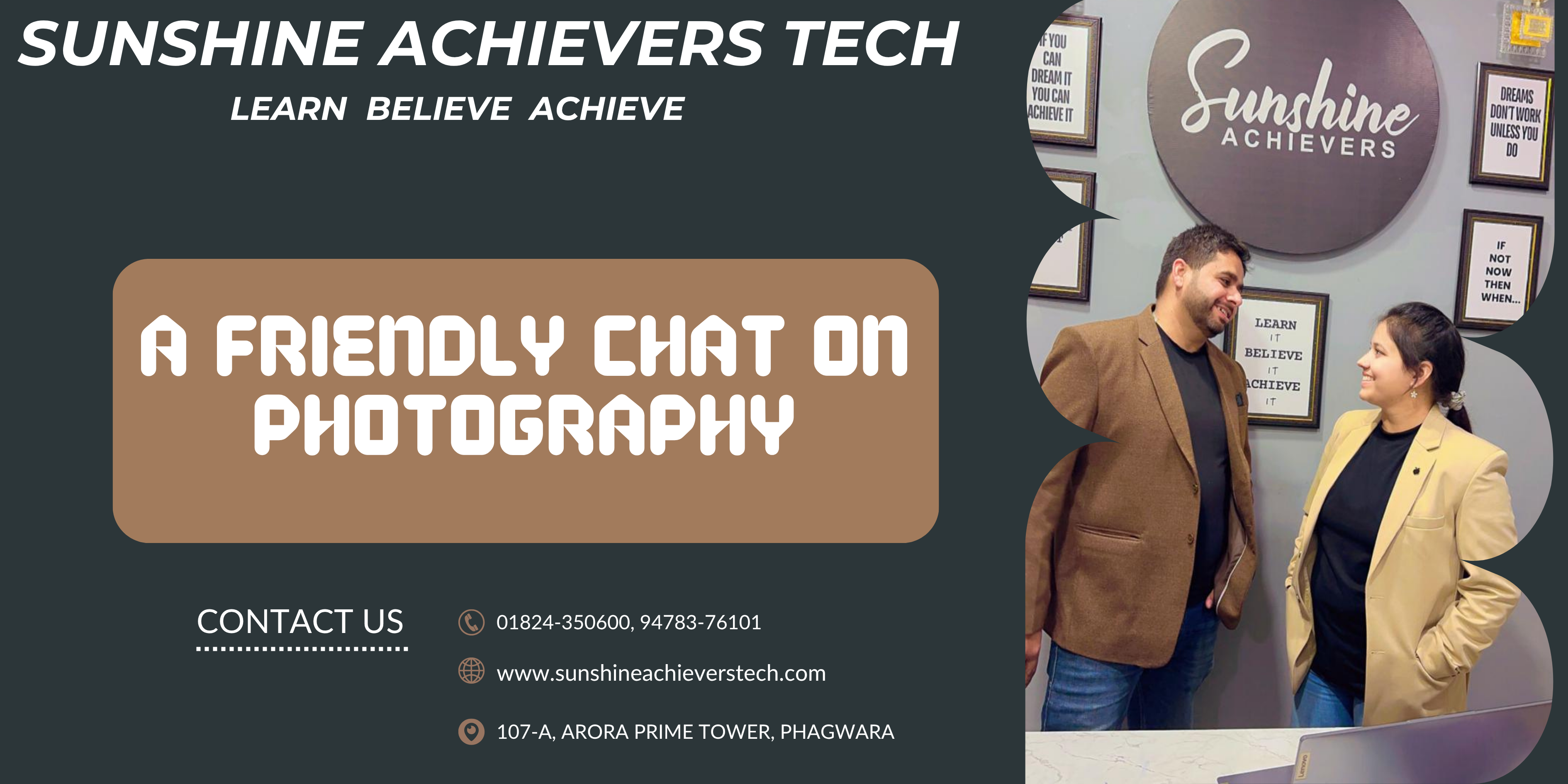 Sohit and Nisha having a friendly conversation on photography and its connection to life and memories