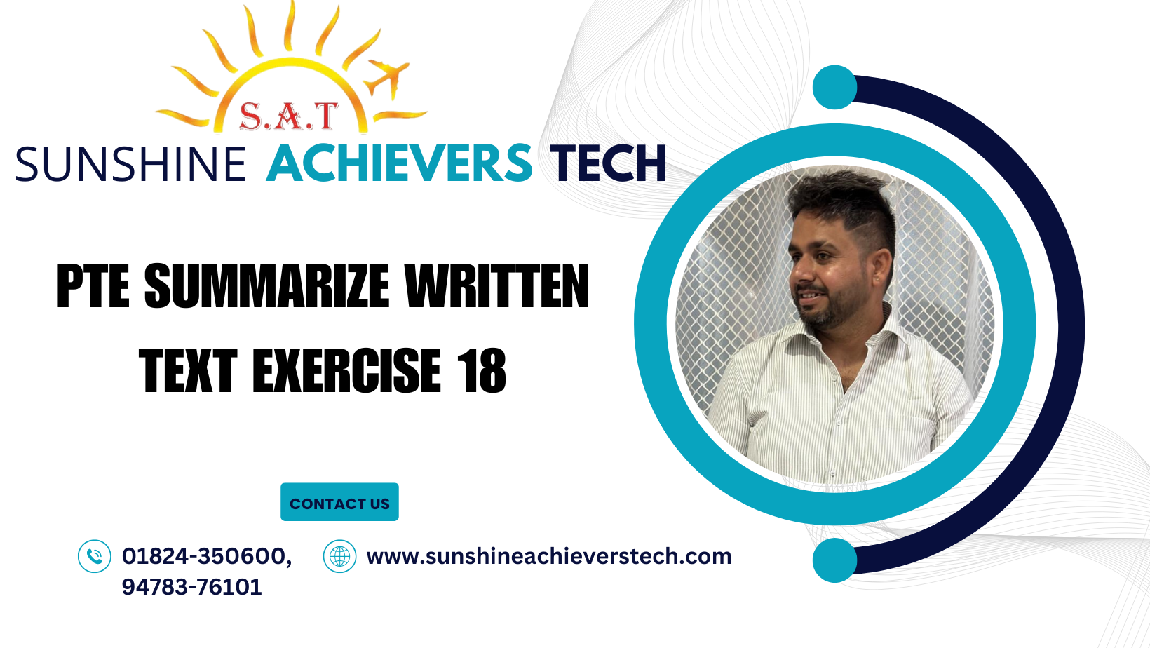 Practice PTE Summarize Written Text Exercise 18 at Sunshine Achievers Tech â€“ Boost your PTE writing accuracy and confidence
