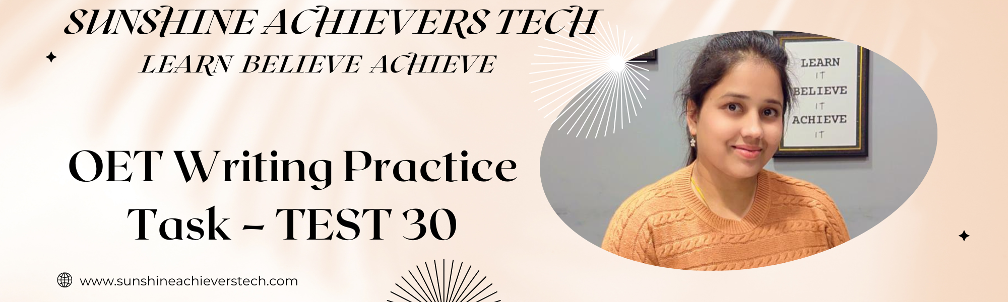 OET Writing Test 30 – Discharge Letter Sample for OET Preparation | Sunshine Achievers Tech