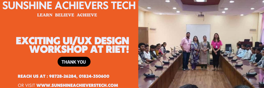 UI/UX Design Workshop at Ramgarhia Institute with Sunshine Achievers Tech Team