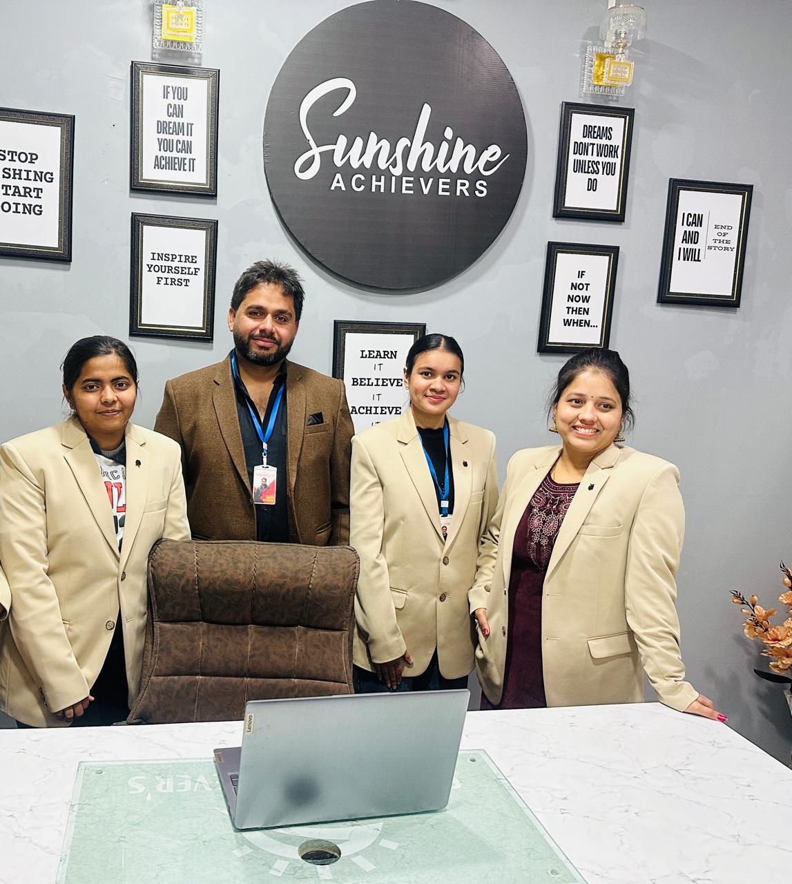 nishe completed one year with sunshine achievers tech
