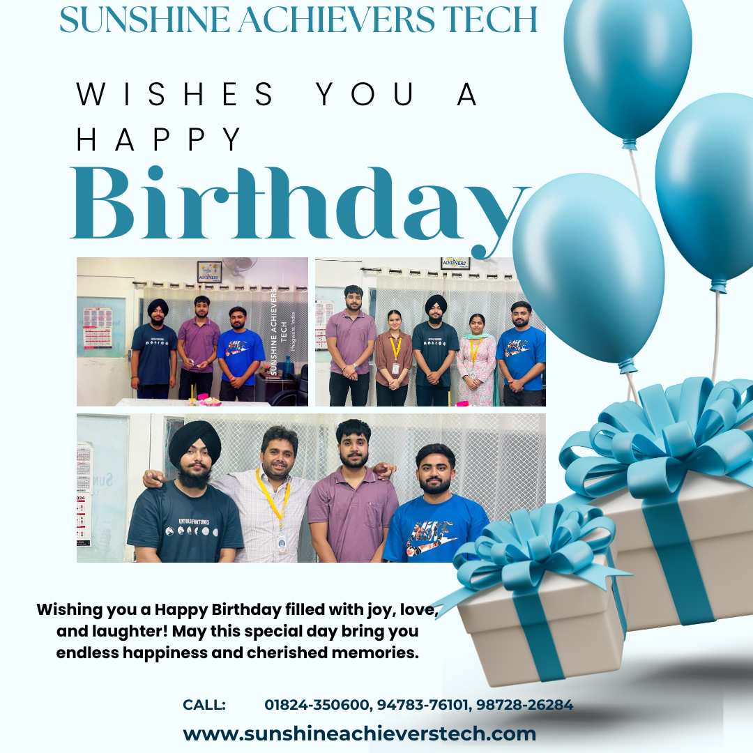 student's birthday Vansh, Jashanpreet & Sudanshu!